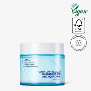 ISNTREE ULTRA-LOW MOLECULAR HYALURONIC ACID ZINC AQUA CREAM 80ml