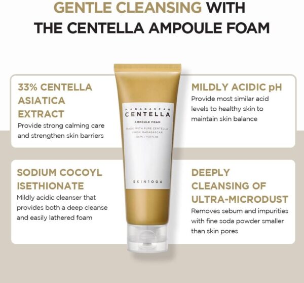 Skin1004 Madagascar Centella Ampoule Foam 125ml Foam Cleanser - Image 2