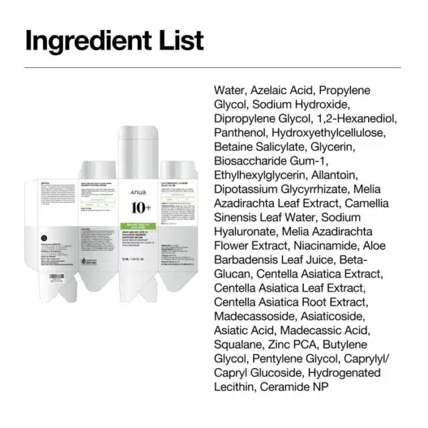 Azelaic Acid 10 Hyaluron Redness Soothing Serum (30ml/ 1.01 fl oz.) - Image 5