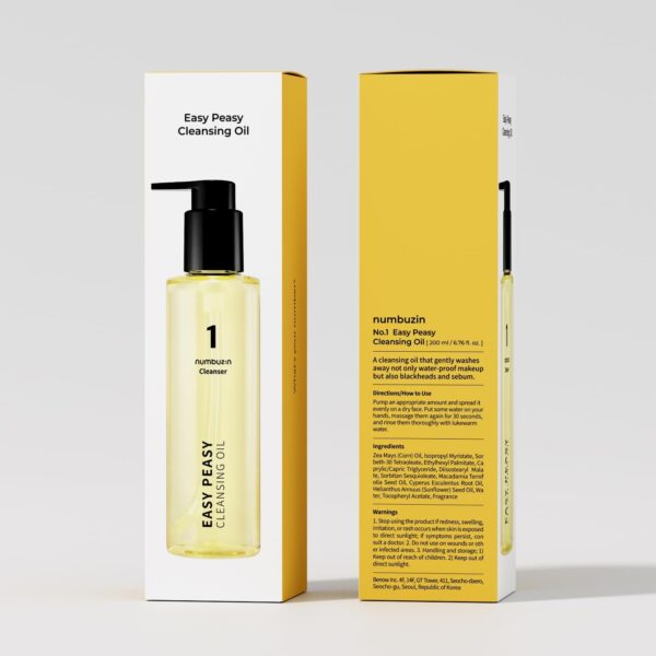 numbuzin No.1 Cleansing Oil | Easy Peasy Cleansing Oil 200 ml - Image 8