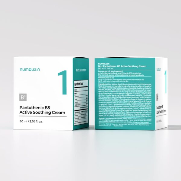 numbuzin No.1 Cream | Pantothenic B5 Active Soothing Cream | 80 ml - Image 7