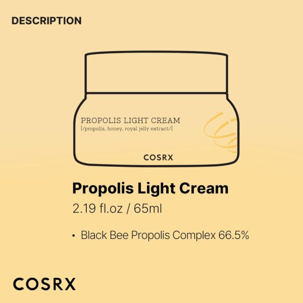 COSRX Full Fit Propolis Light Cream, 2.19 fl.oz / 65ml | Hydrating | Korean Skin Care - Image 7