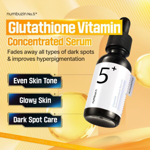 Numbuzin No.5 Serum | Vitamin Concentrated Serum Korean Skincare | 30 ml - Image 3