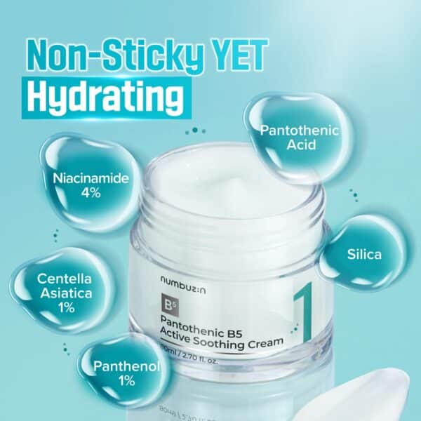 numbuzin No.1 Cream | Pantothenic B5 Active Soothing Cream | 80 ml - Image 5