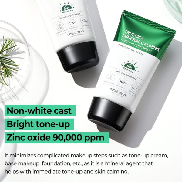 SOME BY MI Truecica Mineral Calming Tone-Up Suncream / SPF50+, PA++++ / 1.69Oz, 50ml - Image 2